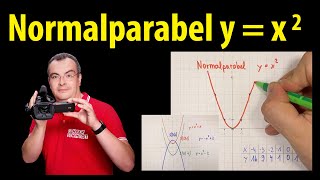 Normalparabel y  x2  quadratische Funktionen  Grundlagen  Lehrerschmidt [upl. by Meng]