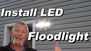 Install LED Floodlight  Simple [upl. by Calandra]