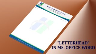 MS Word Tutorial How To Make Letterhead in Microsoft Word [upl. by Adnanref]