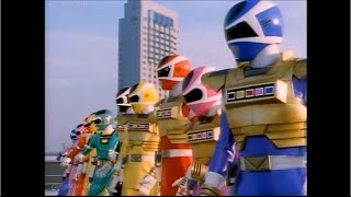 Denji Sentai Megaranger vs Carranger Roll Call [upl. by Dunkin664]