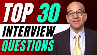 Top 30 Interview Questions  From a recruiters hiring playbook [upl. by Hukill]