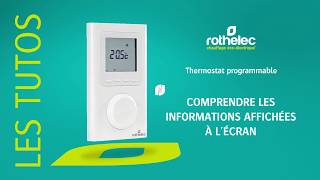 Radiateur Rothelec  comment fonctionne le thermostat programmable [upl. by Ribble]