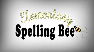 Elementary Spelling Bee 2016 [upl. by Ydnolem]