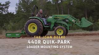 440R QuikPark™ Loader Overview  John Deere Compact Tractors [upl. by Verdi]