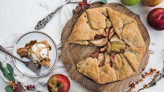 Homemade Apple Galette Recipe Apple Crostata [upl. by Crow]