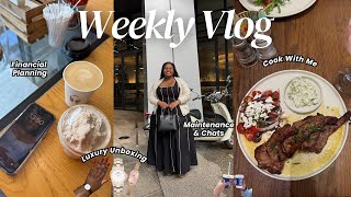 Weekly Vlog  Im Inside Cook With Me Maintenance Routine Financial Planning amp Luxury Unboxing [upl. by Ellenaej337]