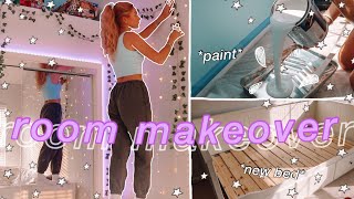 EXTREME ROOM MAKEOVER TRANSFORMATION aesthetictiktokpinterest inspired bedroom [upl. by Krueger]