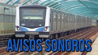 Metrô de SP  Todos os Avisos Sonoros dos Trens [upl. by Asset]