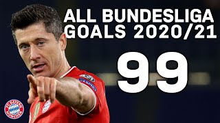 Sané Müller Davies and lots of Lewandowski  All 99 FC Bayern Bundesliga Goals 202021 [upl. by Nylanna]