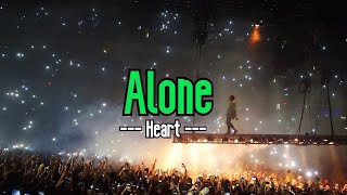 Alone KARAOKE  Heart [upl. by Lesna]