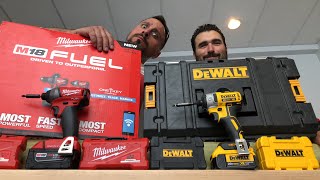 Best Impact Driver Comparison Test  DeWalt VS Milwaukee [upl. by Niwrad660]