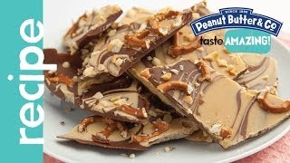 Milk Chocolate Pretzel Peanut Butter Bark recipe [upl. by Semreh]