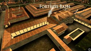 Animation of ancient Roman Fort in Caerleon Wales [upl. by Bork296]