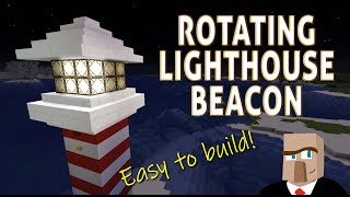 Minecraft ROTATING LIGHTHOUSE BEACON  Easy to Build [upl. by Fuller]