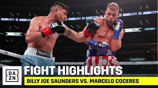 HIGHLIGHTS  Billy Joe Saunders vs Marcelo Coceres [upl. by Swaine]