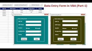 Data Entry Form In VBA PART1 [upl. by Elylrac137]