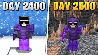 I Survived 2500 Days in HARDCORE Minecraft [upl. by Annatnom]