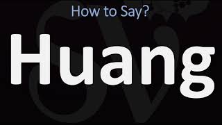 How to Pronounce Huang CORRECTLY 黃 [upl. by Werdna324]