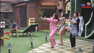 Bigg Boss 13  Morning Dance Of BB Contestants On quotVehamquot Song [upl. by Ahsenit]