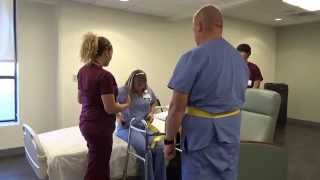 Physical Therapy Transfer Training  How To Transfer From Wheelchair To Bed [upl. by Okwu]