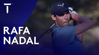 Rafa Nadals golf swing [upl. by Schwejda]