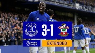 EXTENDED HIGHLIGHTS EVERTON 31 SOUTHAMPTON [upl. by Liahcim]