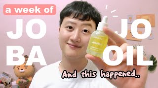 I Tried JOJOBA OIL On My Skin Everyday For a Week And This Happened  Korean Skincare [upl. by Kantor]