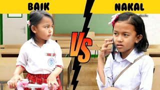 SISWA BAIK VS SISWA NAKAL SAAT DI SEKOLAH 😱 Drama Revina [upl. by Polloch888]