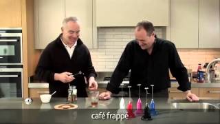 How to make a frappé coffee using an aerolatte milk frother [upl. by Ademordna]