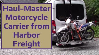 HaulMaster Motorcycle Carrier from Harbor Freight [upl. by Otrepur]