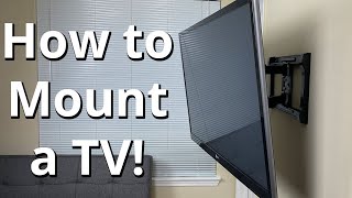 How to Properly Mount a TV to a Wall Step by Step [upl. by Zebedee]