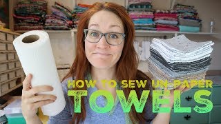 How to sew Unpaper Towels with Billettes Baubles [upl. by Kciredor]