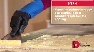 Super Remover  Instructions to strip Wood [upl. by Enitsahc708]