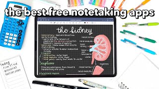 the BEST FREE notetaking apps 🌷 [upl. by Jochebed]