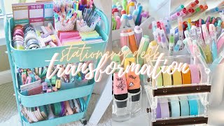 Desk  stationery organization makeover ✨🍃 [upl. by Rayna313]