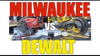 DeWALT Flexvolt vs Milwaukee Cordless Miter Saw  We Choose One [upl. by Cohen]