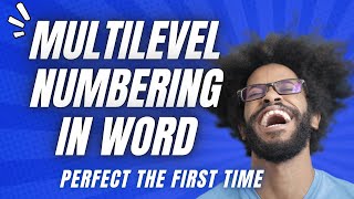 How To Create Multilevel Numbering In Word That Actually Works [upl. by Herbert]