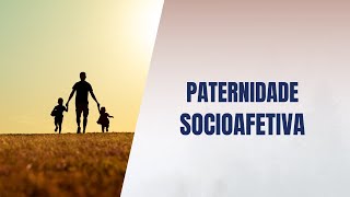 Paternidade socioafetiva [upl. by Alegna]