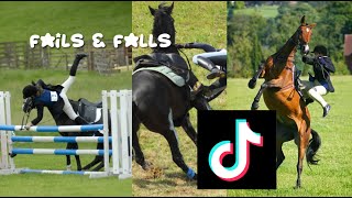 Horse FailsFalls TikToks That Went Viral [upl. by Dyoll]