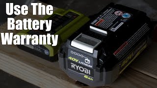 Using Ryobis Battery Warranty [upl. by Clercq]