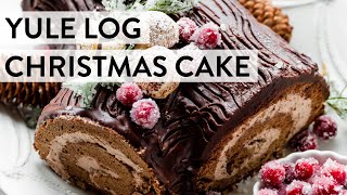 Yule Log Christmas Cake  Sallys Baking Recipes [upl. by Ydissac473]