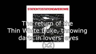 Station to Station  David Bowie  Lyrics [upl. by Leddy]