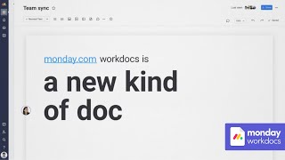 Meet monday workdocs  A new kind of doc [upl. by Alle]