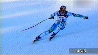 Hermann Maier wins downhill Bormio 1997 [upl. by Hanley436]