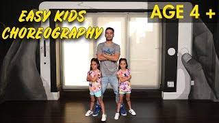 Easy Kids Choreography  Hip Hop Dance Tutorial AGES 4  MihranTV [upl. by Diamante]