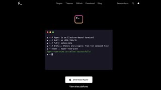 Customizing Hyper Terminal Install Hyper amp Themes [upl. by Attiuqaj]