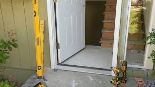 Jeld Wen Front Door Installation  Really crappy products and craftsmanship PART 1 [upl. by Gnuj]