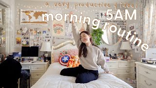 my ideal 5AM morning routine watch for morning motivation ٩◕‿◕｡۶ [upl. by Bein127]