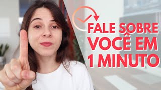 RESPONDENDO A PERGUNTA FALE SOBRE VOCÊ NA ENTREVISTA DE EMPREGO  EXEMPLO DO QUE FALAR [upl. by Arvad239]