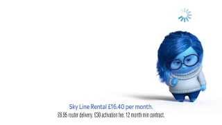 Sky Fibre advert featuring Sadness from Inside Out [upl. by Crescint]